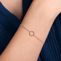 Sale Gabriel & Co. 925 Sterling Silver Bujukan Circle Chain Bracelet
