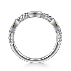 Gabriel & Co. 925 Sterling Silver Bujukan Citrine Fashion Ladies Ring
