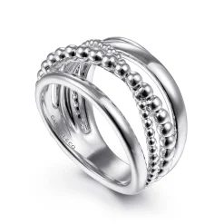 Online Gabriel & Co. 925 Sterling Silver Bujukan Criss Cross Ring