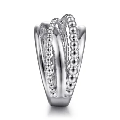 Online Gabriel & Co. 925 Sterling Silver Bujukan Criss Cross Ring