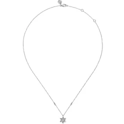 Outlet Gabriel & Co. 925 Sterling Silver Bujukan Diamond Star Of David Pendant Necklace
