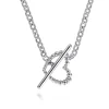 Gabriel & Co. 925 Sterling Silver Bujukan Heart Necklace