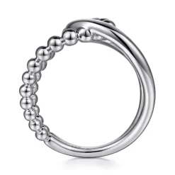 Hot Gabriel & Co. 925 Sterling Silver Bujukan Interlocking Wide Band Ring