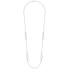Online Gabriel & Co. 925 Sterling Silver Bujukan Link and Pearl Station Necklace