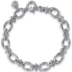 Outlet Gabriel & Co. 925 Sterling Silver Bujukan Link Chain Bracelet