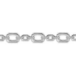 Hot Gabriel & Co. 925 Sterling Silver Bujukan Link Chain Bracelet