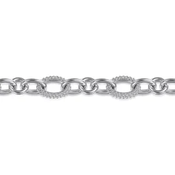 Best Gabriel & Co. 925 Sterling Silver Bujukan Link Chain Bracelet