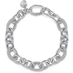 Best Gabriel & Co. 925 Sterling Silver Bujukan Link Chain Bracelet