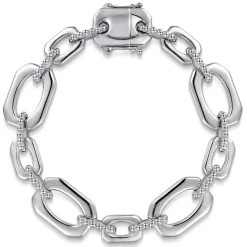 Best Gabriel & Co. 925 Sterling Silver Bujukan Link Chain Bracelet