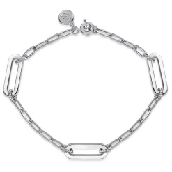 Gabriel & Co. 925 Sterling Silver Bujukan Link Chain Bracelet