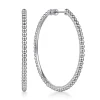 Sale Gabriel & Co. 925 Sterling Silver Bujukan 50mm Classic Hoop Earrings