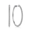 Gabriel & Co. 925 Sterling Silver Bujukan 40mm Classic Hoop Earrings