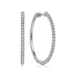 Gabriel & Co. 925 Sterling Silver Bujukan 40mm Classic Hoop Earrings