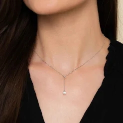 Discount Gabriel & Co. 925 Sterling Silver Bujukan Pearl Y Necklace
