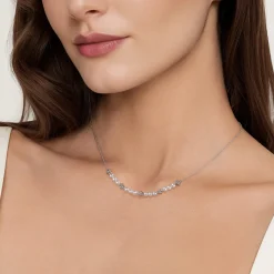 Outlet Gabriel & Co. 925 Sterling Silver Bujukan Pearl Station Necklace