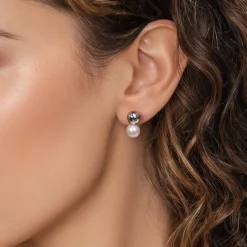Gabriel & Co. 925 Sterling Silver Bujukan Pearl Stud Earrings