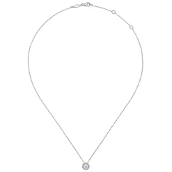 Best Gabriel & Co. 925 Sterling Silver Bujukan Rock Crystal White MOP Pendant Necklace