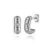 Best Gabriel & Co. 925 Sterling Silver Bujukan Shrimp J Hoop Earrings
