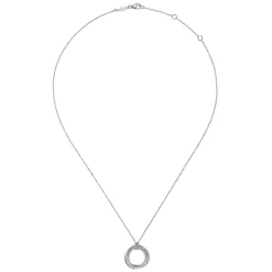 Best Gabriel & Co. 925 Sterling Silver BujukanTwisted Rope Multi Circle Pendant Necklace