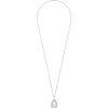 Online Gabriel & Co. 925 Sterling Silver Bujukan White Sapphire Triple Teardrop Circle Pendant Necklace
