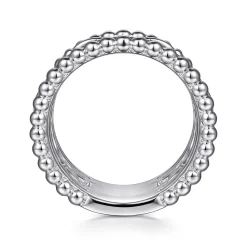 Outlet Gabriel & Co. 925 Sterling Silver Bujukan White Sapphire Easy Stackable Ring