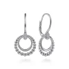 Best Gabriel & Co. 925 Sterling Silver Bujukan White Sapphire Drop Earrings