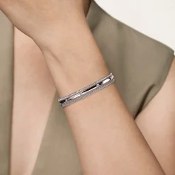 Outlet Gabriel & Co. 925 Sterling Silver Bujukan White Sapphire Multi Row Cuff Bracelet
