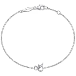 Best Gabriel & Co. Sterling Silver Chain Bracelet with Symbol