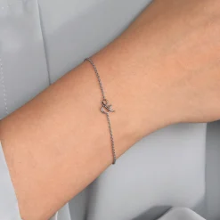 Best Gabriel & Co. Sterling Silver Chain Bracelet with Symbol
