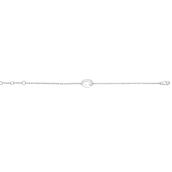 Hot Gabriel & Co. 925 Sterling Silver Chain Bracelet with Diamond Cutout Heart Charm