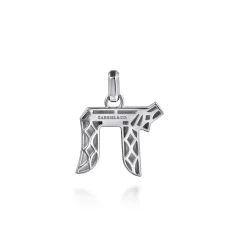 New Gabriel & Co. 925 Sterling Silver Chai Pendant