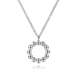 New Gabriel & Co. 925 Sterling Silver Circle Beaded Necklace