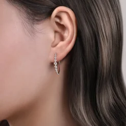 Hot Gabriel & Co. 925 Sterling Silver Classic Hoop Earrings 25mm-Bujukan
