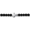 Best Gabriel & Co. 925 Sterling Silver Cross Bracelet with 4mm Onyx Beads