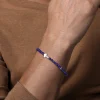 Best Gabriel & Co. 925 Sterling Silver Cross Bracelet with 4mm Lapis Beads