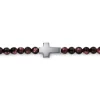 Clearance Gabriel & Co. 925 Sterling Silver Cross Bracelet with 4mm Tiger Eye Beads