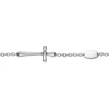 Outlet Gabriel & Co. 925 Sterling Silver Cross Diamond Bracelet