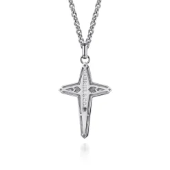 New Gabriel & Co. 925 Sterling Silver Cross Pendant Necklace 22 inch