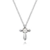 Sale Gabriel & Co. 925 Sterling Silver Cultured Pearl Cross Necklace
