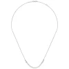Online Gabriel & Co. 925 Sterling Silver Cultured Pearl String Bar Necklace