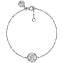 Outlet Gabriel & Co. Sterling Silver Diamond Bujukan Hand Of God Bracelet