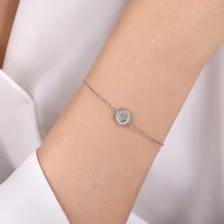 Outlet Gabriel & Co. Sterling Silver Diamond Bujukan Hand Of God Bracelet