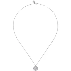 Outlet Gabriel & Co. 925 Sterling Silver Diamond Bujukan Paw Print Medallion Pendant Necklace
