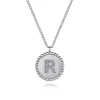 Online Gabriel & Co. 925 Sterling Silver Diamond Bujukan Initial R Necklace
