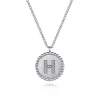 Gabriel & Co. 925 Sterling Silver Diamond Bujukan Initial H Necklace