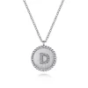 New Gabriel & Co. 925 Sterling Silver Diamond Bujukan Initial D Necklace