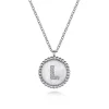 Discount Gabriel & Co. 925 Sterling Silver Diamond Bujukan Initial L Necklace
