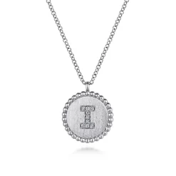 Clearance Gabriel & Co. 925 Sterling Silver Diamond Bujukan Initial I Necklace