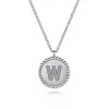 New Gabriel & Co. 925 Sterling Silver Diamond Bujukan Initial W Necklace