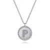 Online Gabriel & Co. 925 Sterling Silver Diamond Bujukan Initial P Necklace